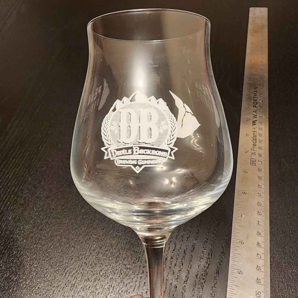 Devil's Backbone Peak Series Set of TWO (2) Tulip Goblet Beer Glasses
